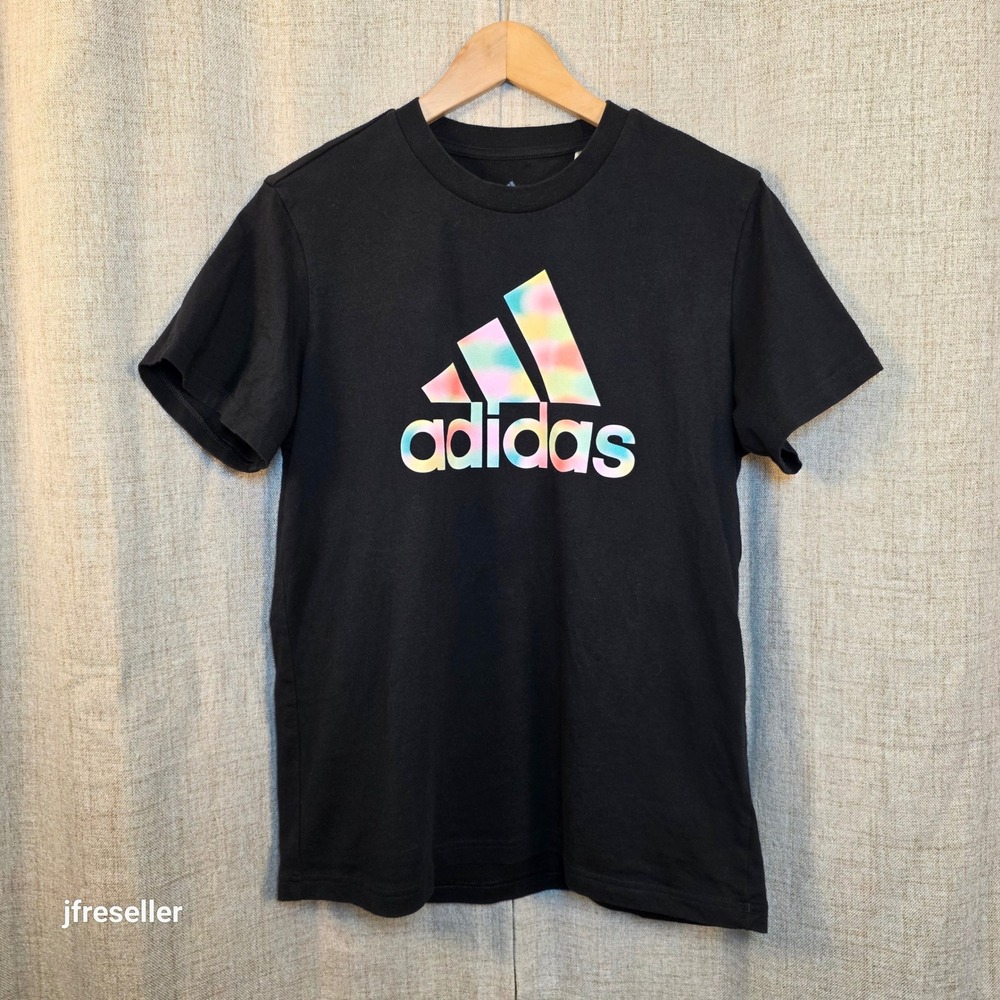 Adidas Men's Amplifier Tee Black Tie Dye Logo Graphic T-Shirt HR3866 Large